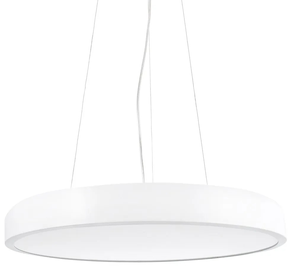Lustra LED suspendata design circular COCOTTE D-43cm alb