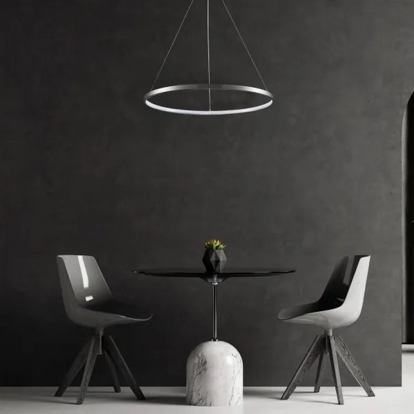 Lustră LED pe cablu LEA LED/20W/230V 4000K d. 50 cm crom mat