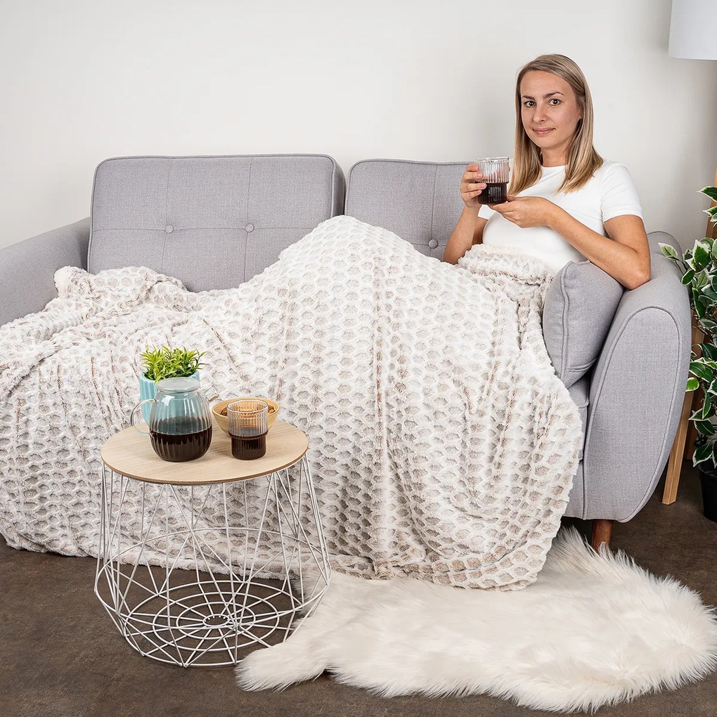 Pătură din imitație de blăniță 4Home Scales, 150 x 200 cm