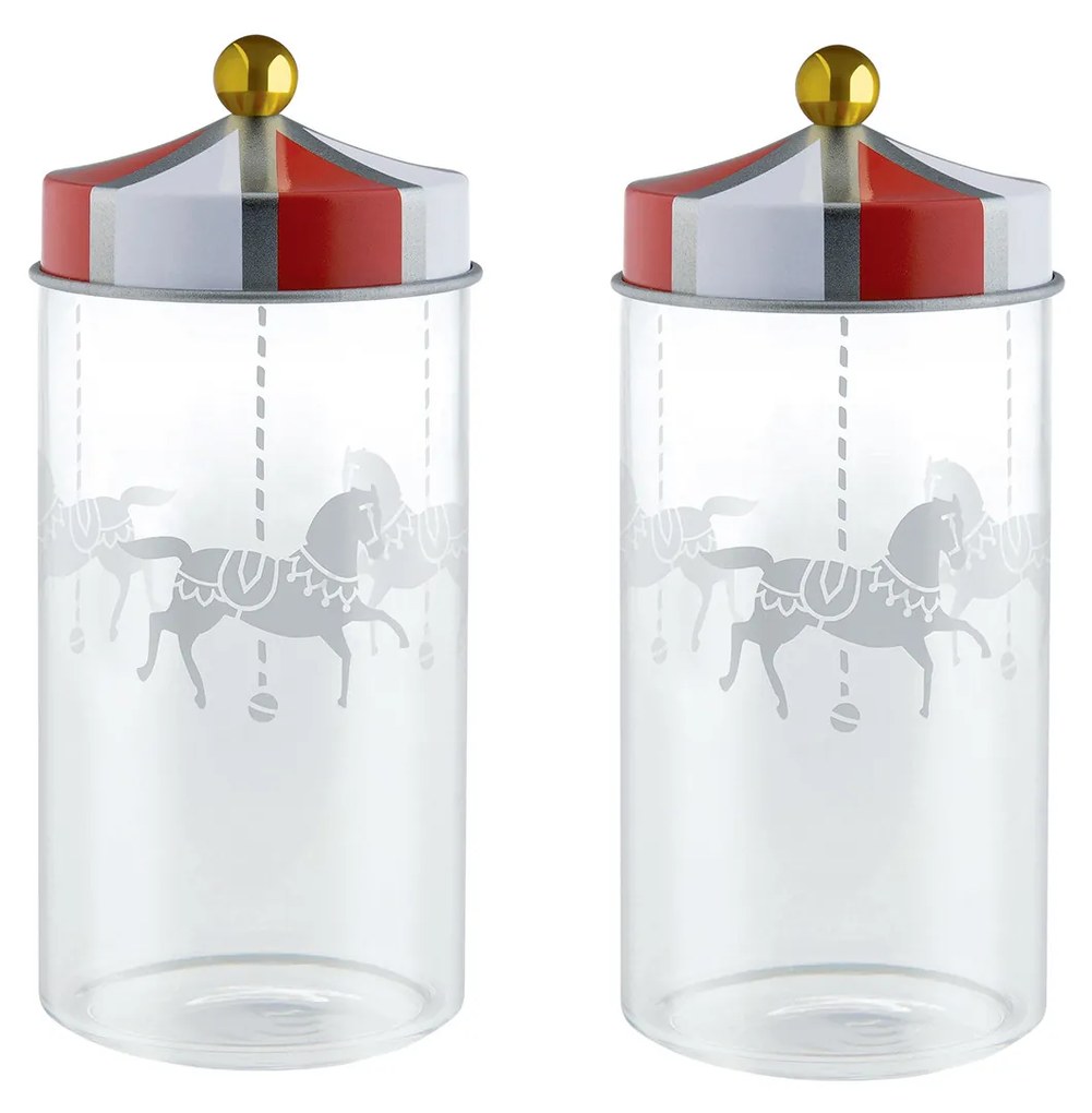 Recipiente pentru condimente Circus, 2 buc, diam. 5.3 cm - Alessi