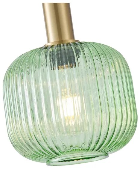 Lustră pe cablu 1xE27/15W/230V verde pr. 20 cm