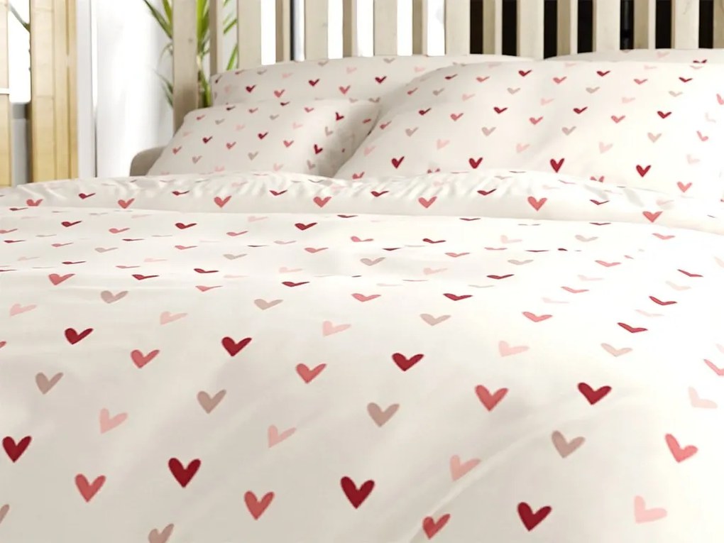 Lenjerie de pat din microfibra SOFHEARTS crem Dimensiune lenjerie de pat: 70 x 90 cm | 140 x 220 cm