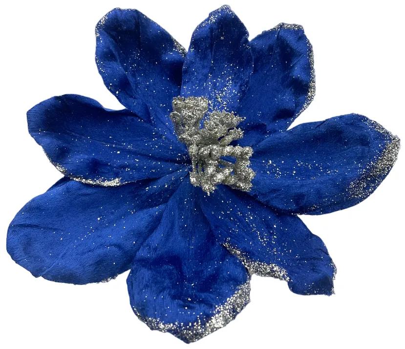 Ornament brad Magnolie Grace 20cm, Albastru