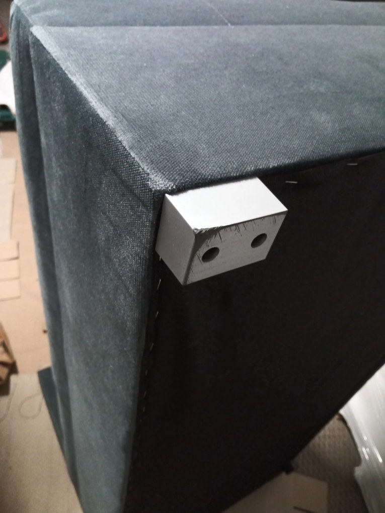 Reducere Canapea Coltar Extensibila ZENA, Gri Inchis, Reversibila Calitate II