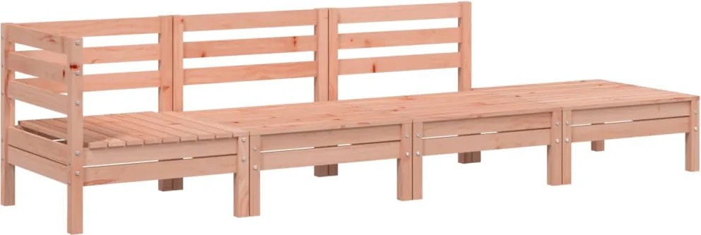 vidaXL Canapea de grădină cu 4 locuri, lemn masiv douglas