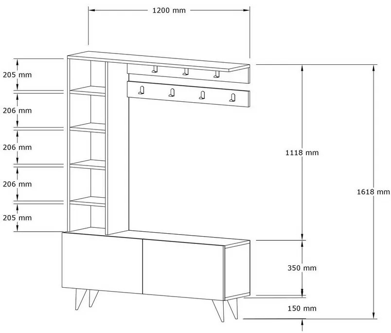 Set de hol Hale Walnut