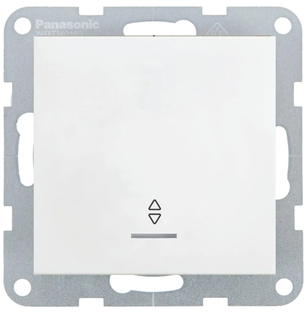 Intrerupator cap scara cu led 10A, IP20, Alb, Panasonic Karre Plus 55