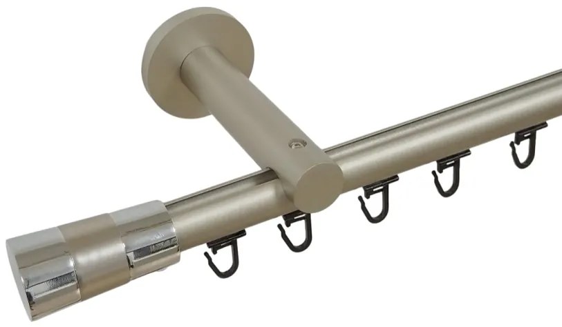 Galerie SIMPLA PRINDERE PERETE TEAVA PROFIL 19 MM -VALEO- CROM MAT (Alege marime: 200 cm)