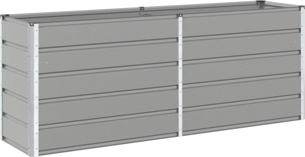 vidaXL Jardinieră Gri deschis 480 x 50 x 45 cm Oțel Galvanizat
