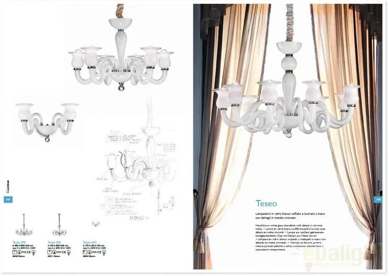 Candelabru elegant diametru 65cm TESEO SP6 068411