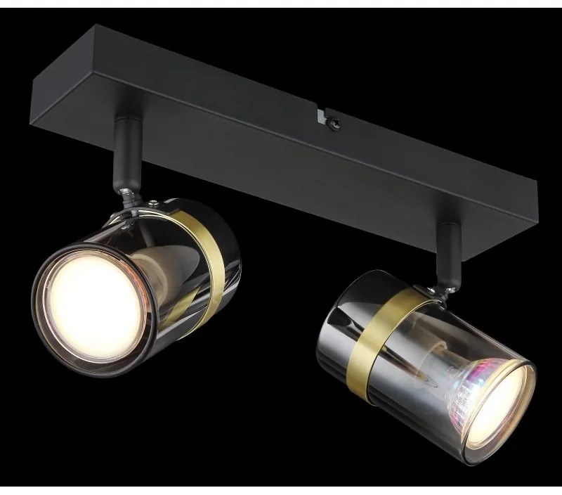 Aplica de perete / tavan 2L design industrial Trabby negru