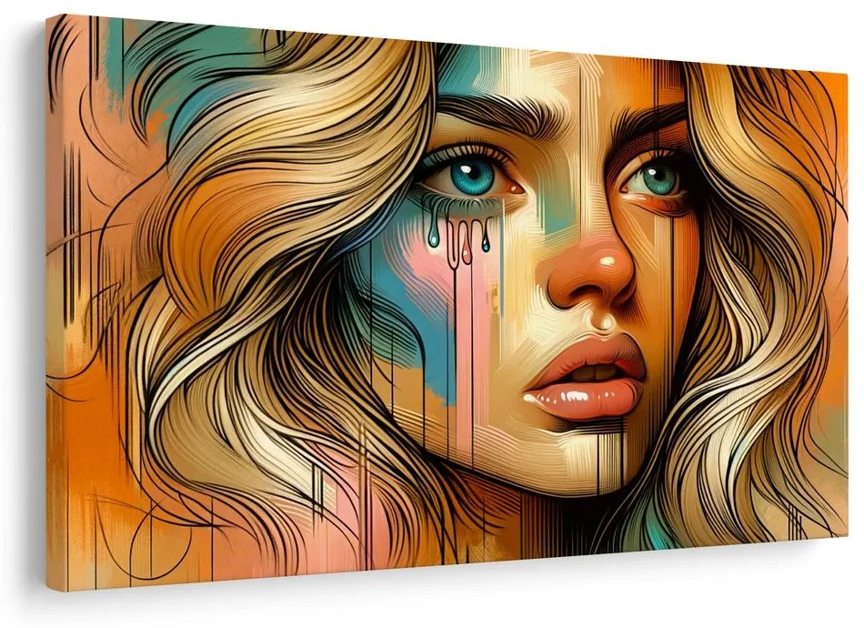 Tablou portret modern de femeie