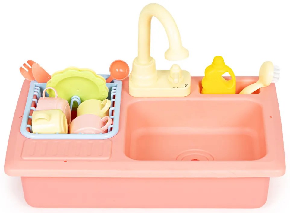 Chiuvetă de bucătărie umplută cu apă cu robinet 12 jucării suplimentare pentru copii