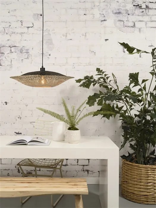 Lustra suspendata din bambus KALIMANTAN orizontal S, 44cm