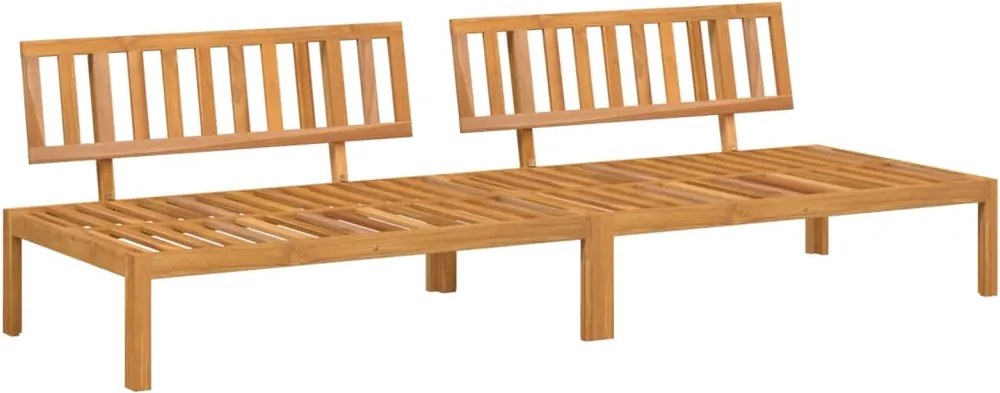 vidaXL Set canapele mijloc paleți de grădină 2 buc. lemn masiv acacia