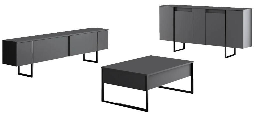 Dulap Luna (antracit + Negru). 1073567