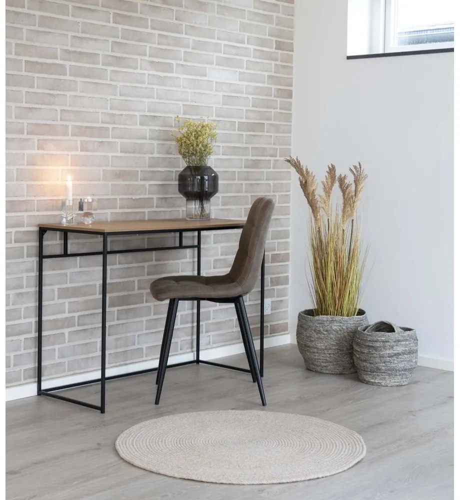 Birou cu blat din stejar Casa Nordic Vita