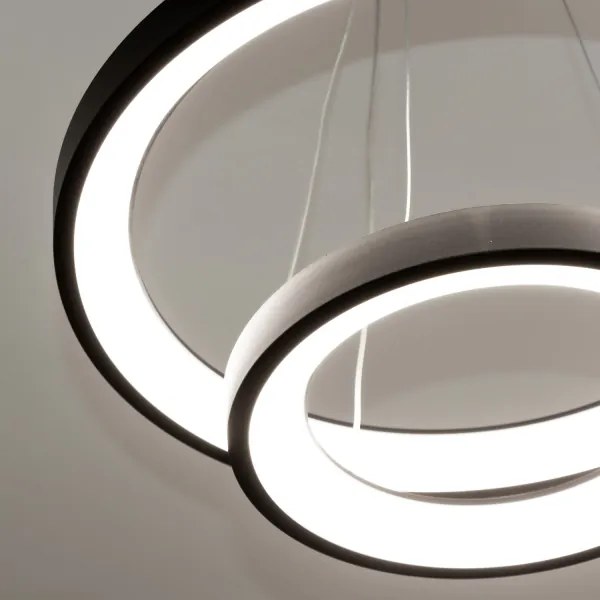 Brilagi - Lustră LED dimmabilă suspendată pe cablu FALCON SLIM LED/68W/230V Ø 50 cm negru + telecomandă