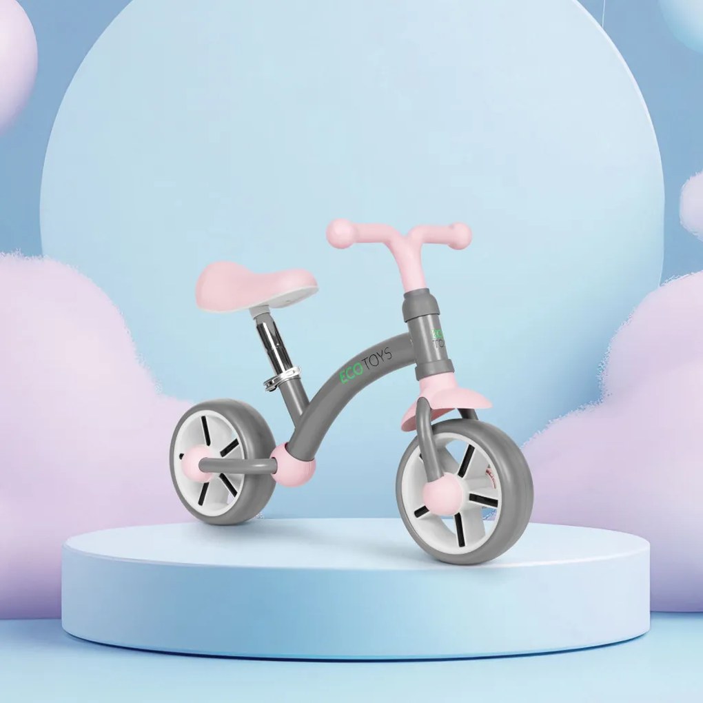 Bicicleta Jogging cu roți EVA scaun reglabil gri