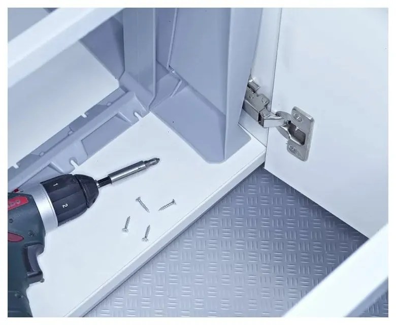 Coș de gunoi de plastic pentru deșeuri selecționate/încorporat 18 + 8 + 8 l City - Elletipi