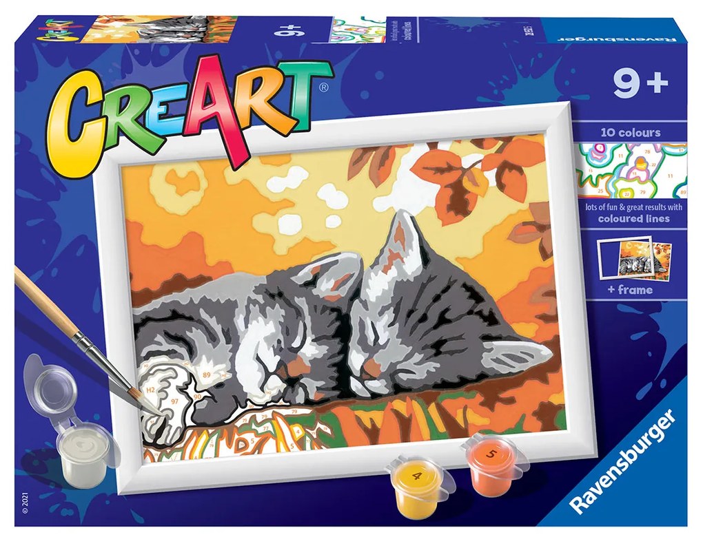 PICTURA PE NUMERE - PISICUTE SOMNOROASE - RAVENSBURGER (RVSPBN28932)