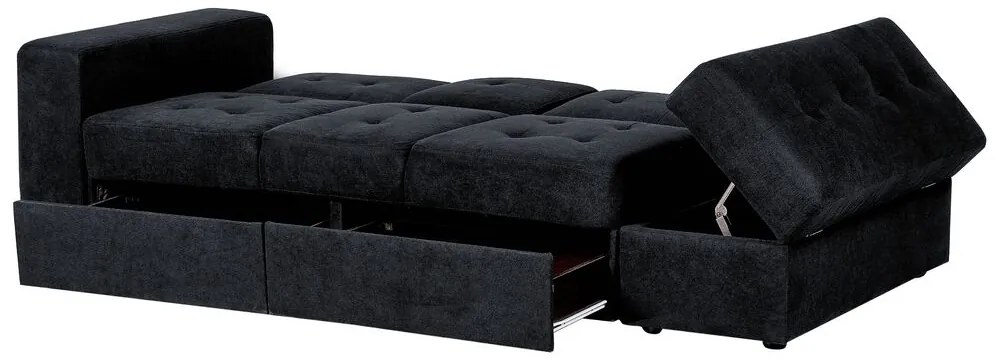 Canapea trei locuri Fabio (negru). 1078836