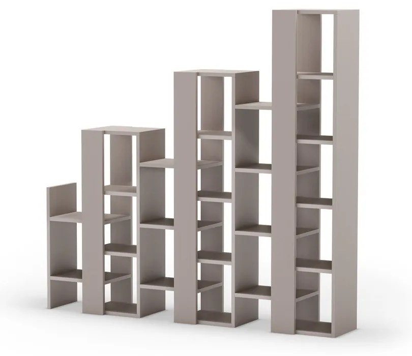 Etajeră gri/bej 158x151 cm Anissa – Marckeric