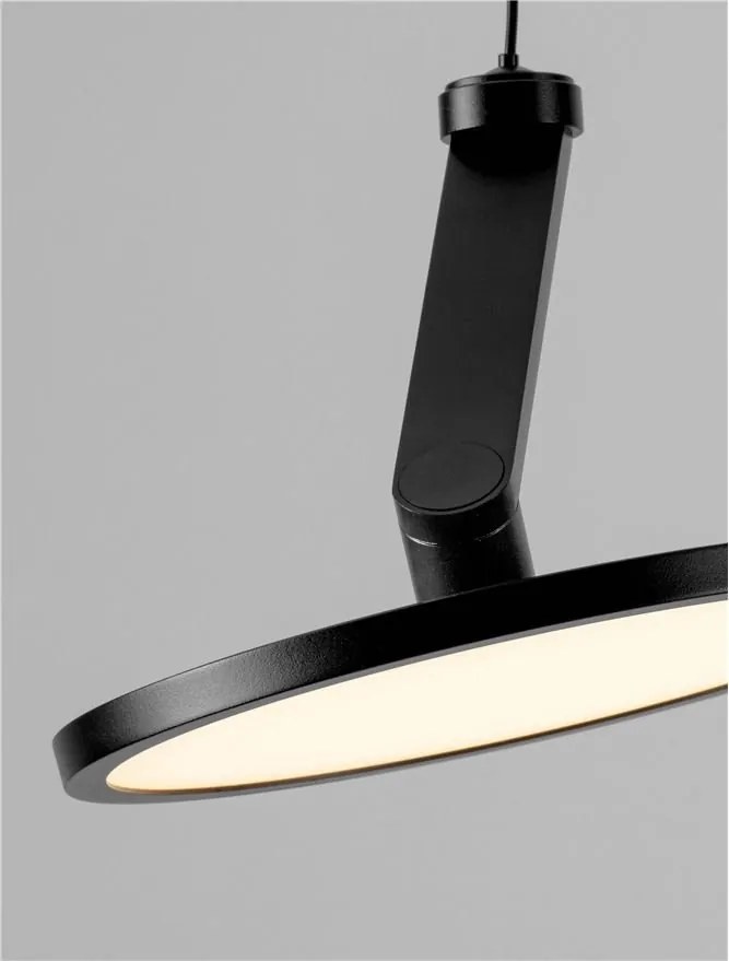 Pendul LED design ambiental Opi negru