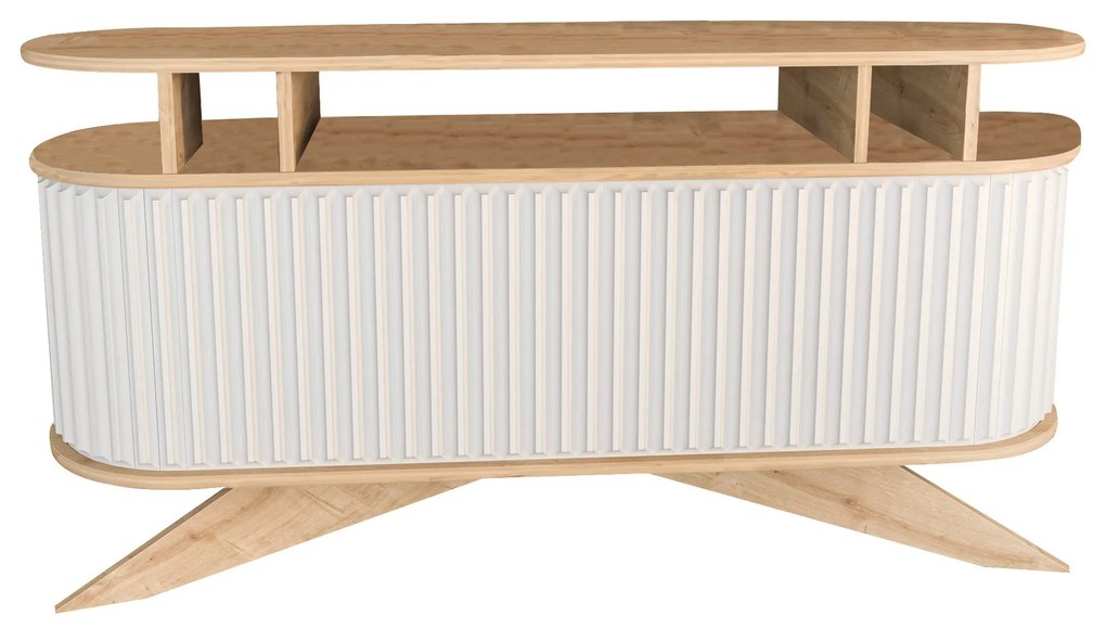 Consolă Stor - Oak, White