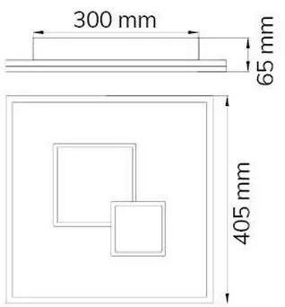 Plafonieră LED dimabilă NADRA LED/27W/230V Wofi 11247