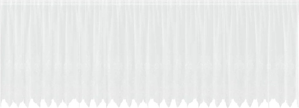 vidaXL Cortină din Dantelă cu perdele Alb 140 x 750 cm Poliester