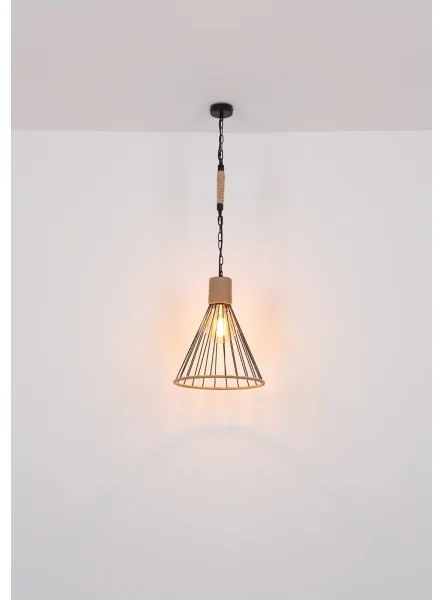 Lustră pe lanț Globo 15676H1 HALIA 1xE27/60W/230V