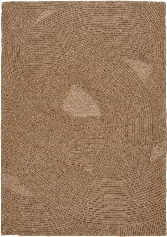 Covor în culoare naturală închisă țesut manual din lână 200x300 cm Pune – House Nordic