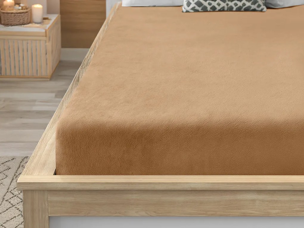 Cearsaf Cocolino microplus cu elastic SOFT 200x220 cm bej