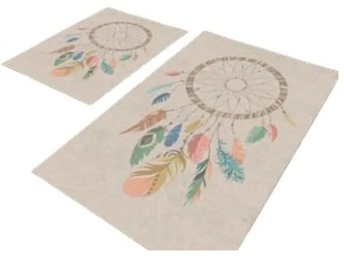 Covorașe de baie bej 2 buc. 60x100 cm – Mila Home