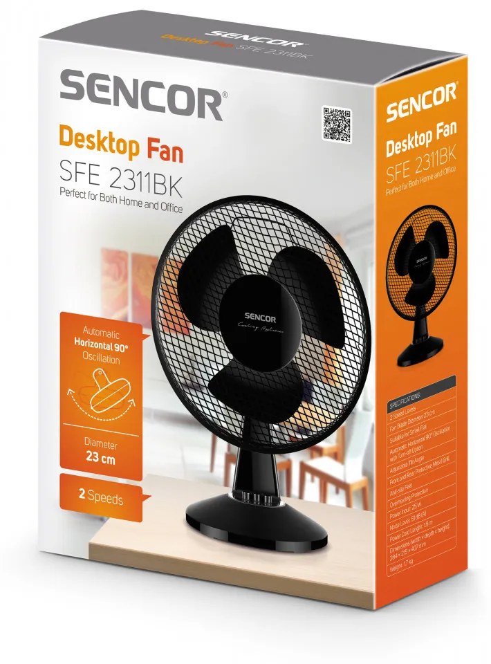 Sencor SFE 2311BK ventilator de masă