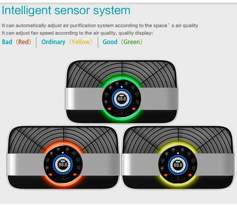 Purificator de aer cu umidificator 2in1 Oberon 488, Wi-Fi, 85W, Pana la 60 m², 488 m³/h, 8 viteze, Ionizare, Telecomandă, Ecran tactil, Wi-FI, Alb/Negru