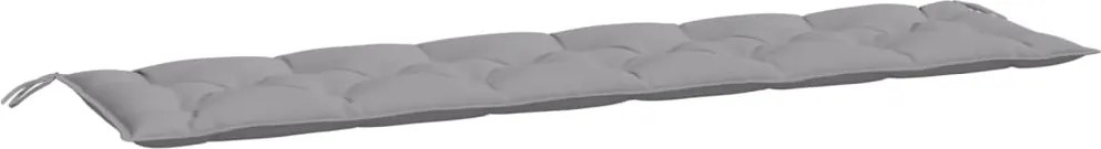 vidaXL Pernă de bancă de grădină, gri, 200x50x7 cm, textil oxford