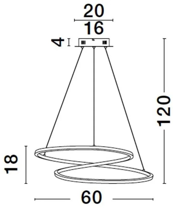 Lustra LED suspendata design modern GIRISH 40W