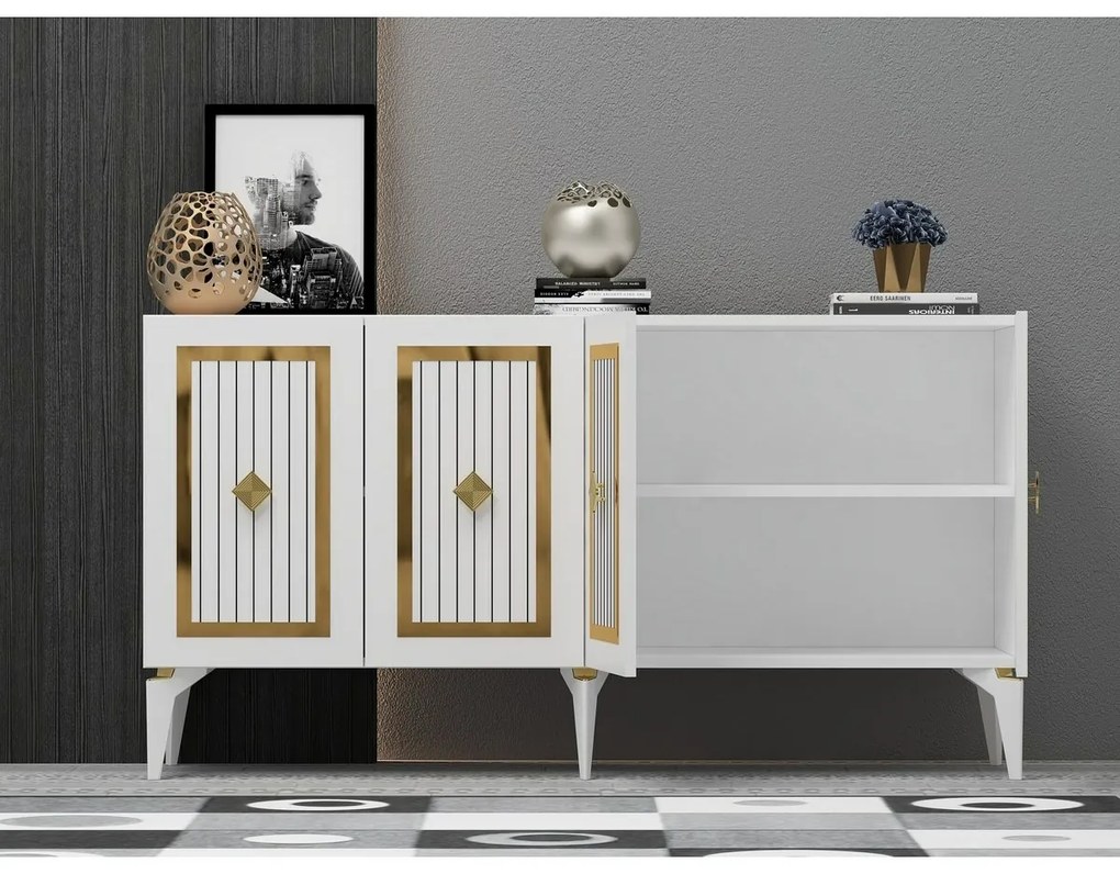 Dulap Nora  White and Gold