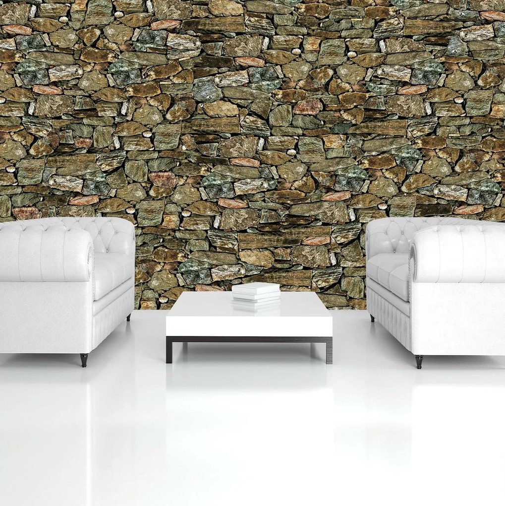 Fototapet - Stone Wall Rock (254x184 cm)