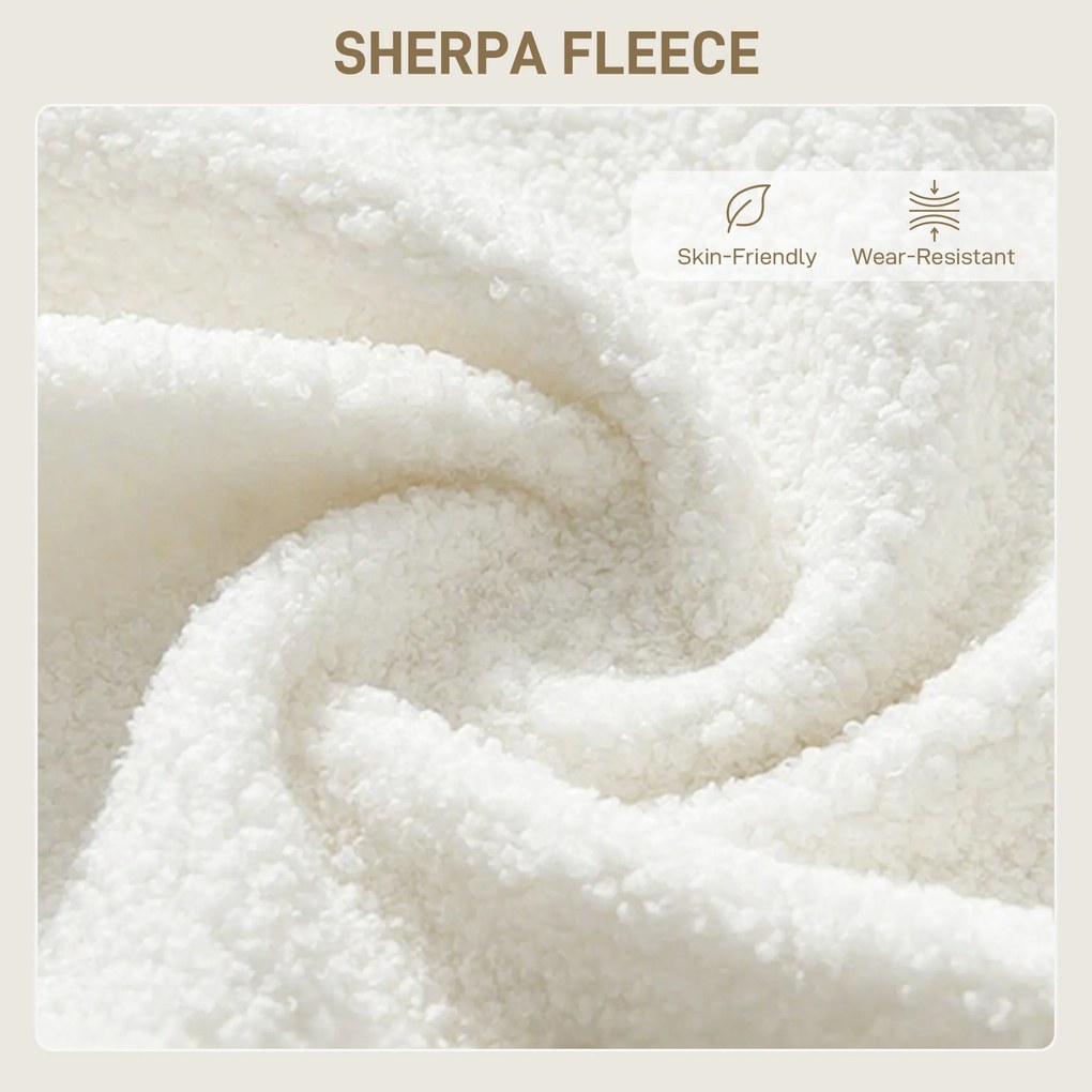 HOMCOM Fotoliu pentru Living în Stil Modern cu Spătar Ergonomic Crem | Aosom Romania