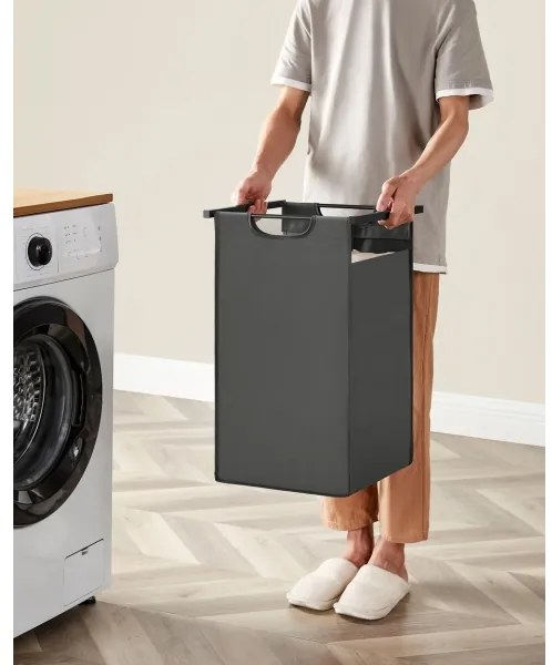 Coș pentru rufe REX gri