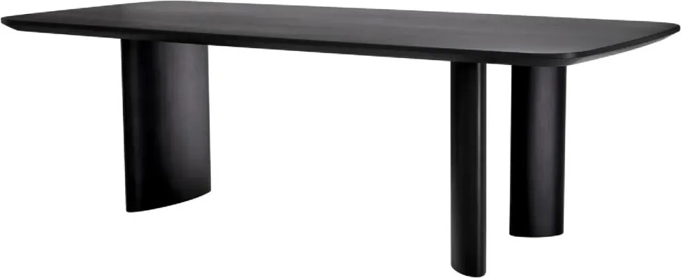 Masa dining moderna design LUX Harmonie S negru 241x109cm