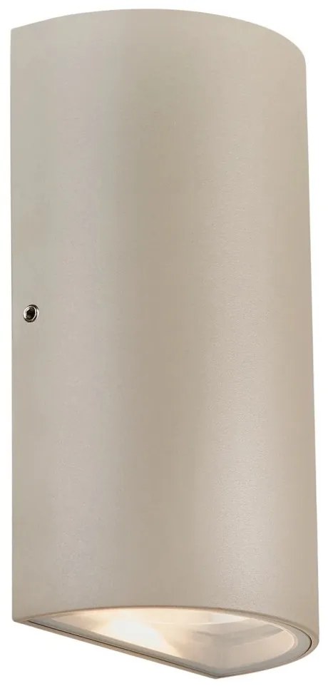 Aplica LED up/down de perete pentru iluminat exterior IP54 Rold Round bej nisip