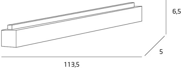 Plafonieră LED MAXLIGHT C0125 LINEAR LED/36W/230V 113,5 cm alb