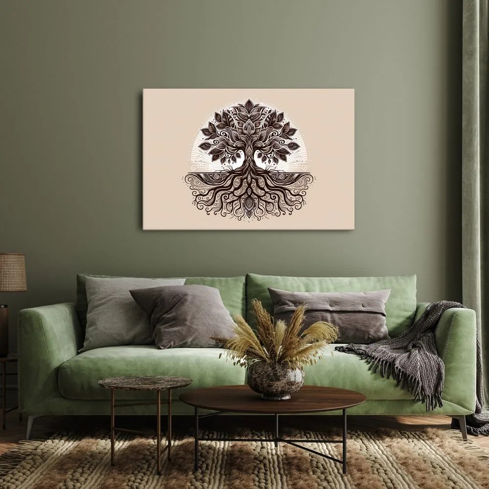 Tablou arborele vieții elegant cu rădăcini