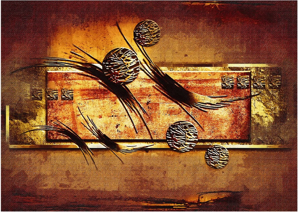 Tablou pe sticlă abstracției (70x50 cm)