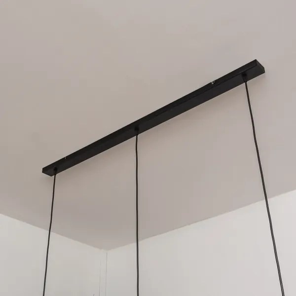 Candelabru suspendat pe cablu SOLANO 3xE27/15W/230V negru/crom lucios