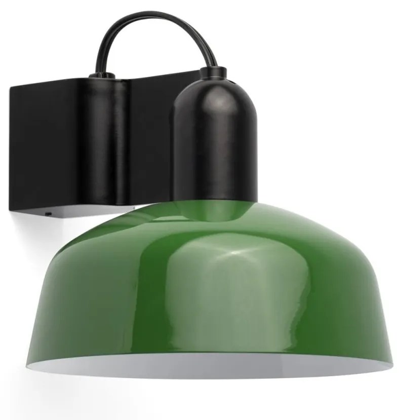 Aplica de perete metal TATAWIN negru, verde